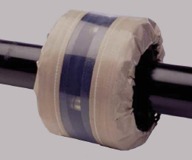 Gaine de protection en PTFE renforcé tissu de verre, avec bande transparente en ECTFE